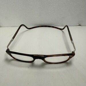 CliC Reading Glasses Unisex +2.50 Tortoise Magnetic Front Connection Adjustable